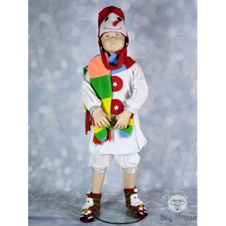 Детский карнавальный костюм «Снеговик» напрокат